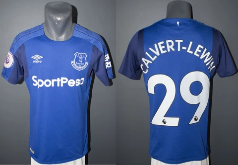 Everton Calvert-Lewin Jersey 2017/2018 Home Football Mens Shirt Size Adult S Cover