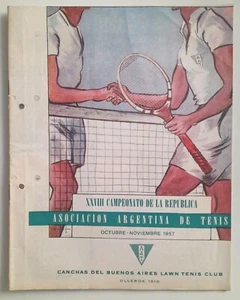 CAMPEONATO ARGENTINA DE TENIS - Programa Oficial Octubre/Noviembre 1957 - Imagen 1 de 5