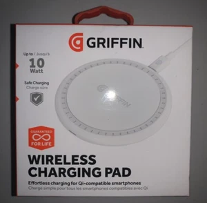 Griffin - Wireless Charging Pad - 10 Watt - color white. - Picture 1 of 5