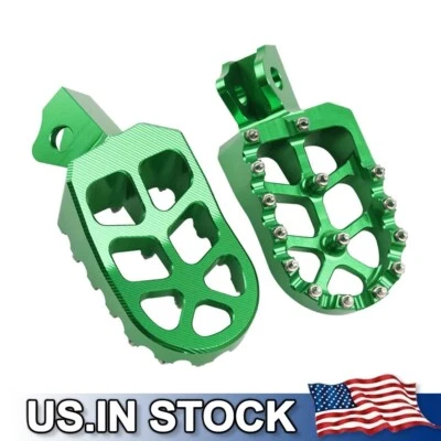 GREEN Foot Pegs Rest Pedal For Kawasaki KLX150L 2014-2021 KLX230 2020-2023 Foto 1 de 4