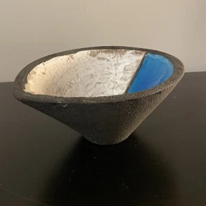 Mid Century Modern Bitossi Bimorphic Mondrian Dish Volcanic Glaze Signed Italy - Picture 1 of 9
