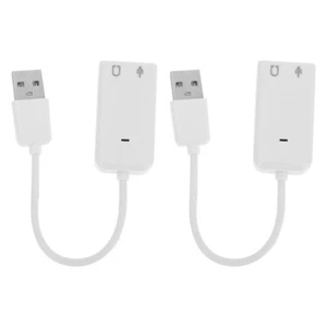 3 Count Unabhängige Soundkarte Ton Für Computer USB-Buchsen Adapter - Bild 1 von 12
