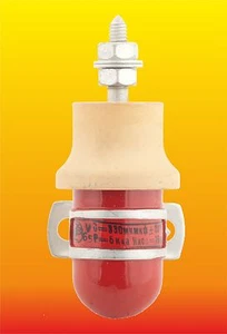 330 pF 16 kV 5 kVAr HIGH VOLTAGE RUSSIAN DOORKNOB CERAMIC CAPACITOR K15Y-3 - Picture 1 of 2