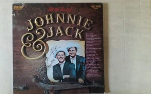 AUTOGRAPHED~JOHNNIE AND JACK~"ALL THE BEST OF"-33 1/3 LP-PHONOGRAPH~RECORD ALBUM - Picture 1 of 4