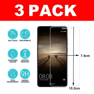 For Huawei Mate 9 Tempered Glass Screen Protector - CRYSTAL CLEAR - Picture 1 of 11