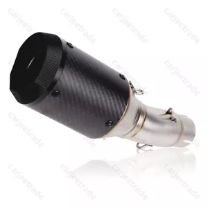 For Kawasaki Ninja 400 Z400 Ninja 500 Slip on Exhaust Muffler Motorcycle 2018-25 - Foto 1 di 11