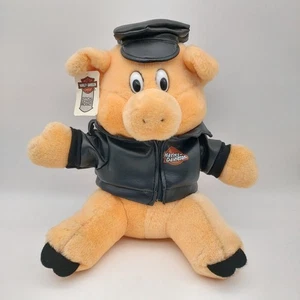 Original Harley Davidson Play By Play 1993 Plüschfigur Schwein mit Tag Vintage ❤ - Picture 1 of 8