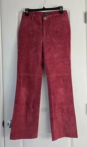 Saks Fifth Avenue Folio rosa Wildleder Flair Bootcut Hose Damengröße 4 - Bild 1 von 7