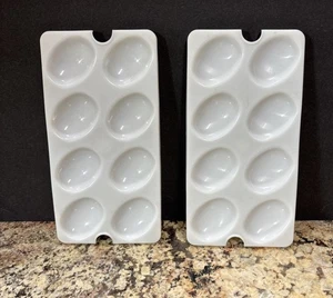 Vassoio porta uova deviato Tupperware vintage ricambio 665 adatto 724 set di 2 - Foto 1 di 6