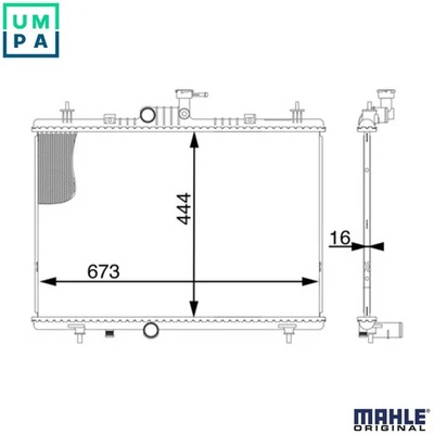 RADIATOR ENGINE COOLING CR 1606 000S FOR RENAULT KOLEOS/SUV 2TR702/703 2.5L 4cyl - Image 1 of 4