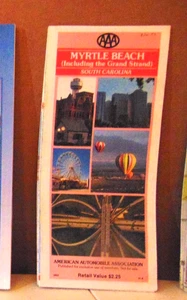 1991 AAA Straßenkarte von Myrtle Beach, South Carolina - Bild 1 von 1