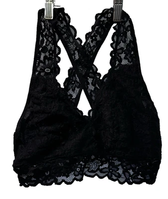 SUJETADOR/BRALETTE DE ENCAJE NEGRO SUPER SUAVE GRANDE SIN LÍMITES PARA MUJER Foto 1 de 2