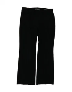 EDDIE BAUER Womens Curvy Fit Casual Trousers US 10 Large W34 L29 Black DR30 - Picture 1 of 3