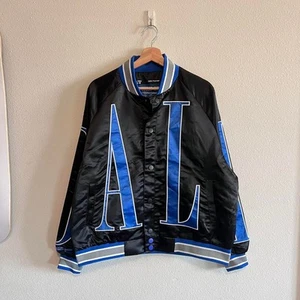 By Way Of Dallas x Dallas Cowboys NFL Satin Jacket Black NWOT - Picture 1 of 8