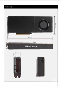 New NVIDIA RTX4090 24G Dual Wide Turbo Deep Learning AI Computing GPU - Afbeelding 1 van 3