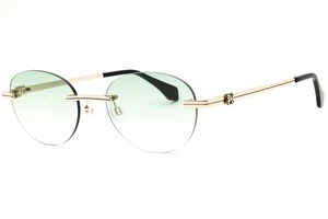 PALM ANGELS CRYSTAL PERI10HS25MET0017654 Sunglasses Gold Frame Gradient Green - Picture 1 of 4