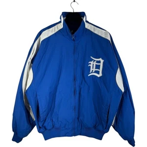 Vintage Majestic Baseball School Team Light Jacket Blue Mens Large - Picture 1 of 7