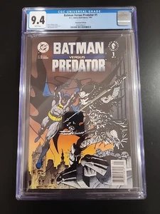 BATMAN VERSUS PREDATOR #1 Newsstand Edition CGC 9.4 Dec 1991 DC Comics KEY ISSUE - Picture 1 of 2