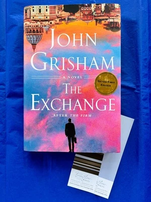JOHN GRISHAM The Exchange: After The Firm  SIGNED First Edition BRAND NEW/UNREAD - Image 1 of 4