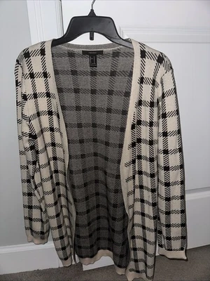 Forever 21 Houndstooth Cardigan Sweater M - Image 1 of 3