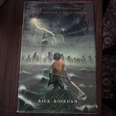 Percy Jackson and the Olympians Rick Riordan HC Box 1st Ed! Missing 1st Book! - Image 1 of 4