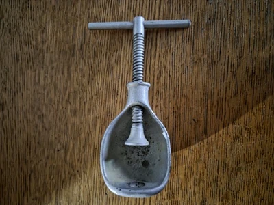 Vintage Walnut Shaped Cast Iron T-Screw Nut Cracker - Image 1 of 3