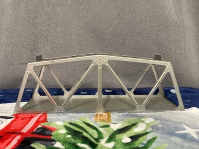 Vintage Marx 1320 Trestle Illinois Central Bridge Silver Tone OB O Gauge 18” - Image 1 of 4