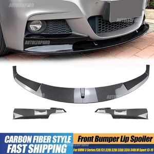 Front Bumper Lip Spoiler For BMW F30 F31 320i 328i 330i 335i 340i M Sport 13-19 - Picture 1 of 9