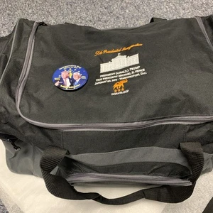 2017 Donald Trump Pence Inauguration Indiana GOP Embroidered Travel Bag & Button - Picture 1 of 18
