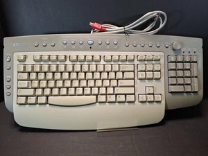 Vintage HP 6511-S Multimedia PS/2 Keyboard 5183-9980 K4 - Picture 1 of 8