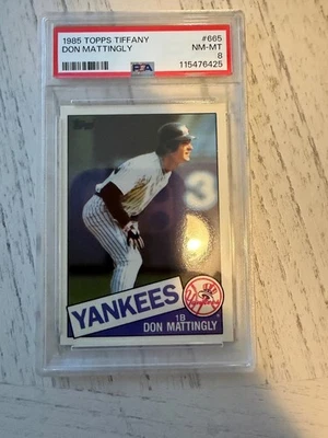 Topps Tiffany Don Mattingly 1985 #665 PSA 8 Foto 1 de 2
