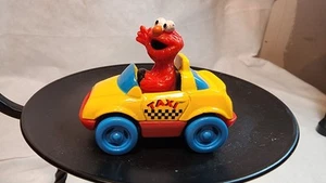 1996 Vintage Sesame Street Elmo's Taxi Cab Die Cast Vehicle Tyco - Picture 1 of 5