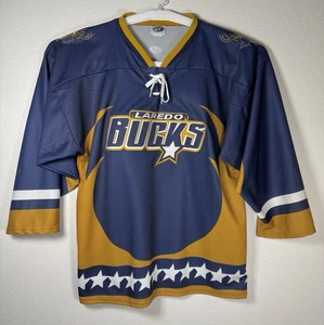 Vintage Laredo Bucks Hockey Jersey Sz XL 90s Minty OT Sports Embroidered - Picture 1 of 8