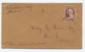 1850s East Baldwin ME #11A cover [h.5351] - Bild 1 von 3