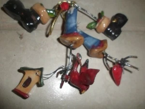 7 Dangling bells,boots,bird,heart,birdhouse Christmas ornament unique - Picture 1 of 1