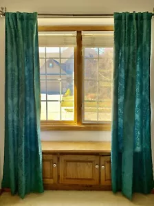 Better Homes & Gardens Paisley Medaillon Panel türkis Fenster Panel 50" x 84" - Bild 1 von 12