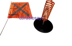 Magnetic Vehicle Safety Flag Kit - Orange Flag - Buggy Whip - Picture 1 of 1