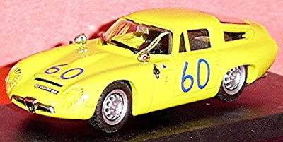 Alfa Romeo TZ 1 Targa Florio 1965 #60 Yellow 1:43 Best - Image 1 of 4
