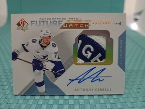 2018-19 UD SP Authentic Anthony Cirelli Future Watch Logo Patch Auto RC SP #149 - Picture 1 of 2