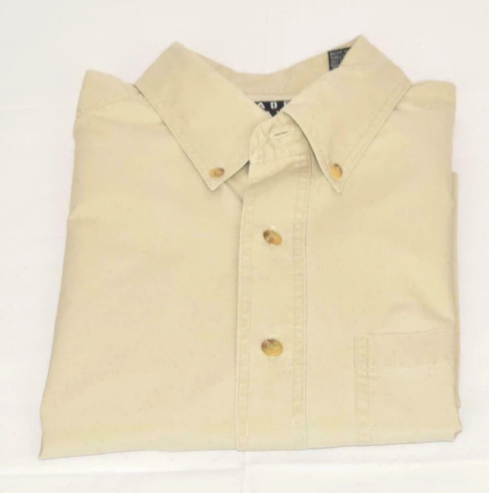 Trader Bay Button Down (M) Kaki Short Sleeve Collar Shirt (A05-014) - Image 1 of 1
