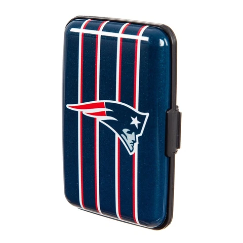 New England Patriots Hard Case Wallet Card Holder - Authentic NFL Product Cover