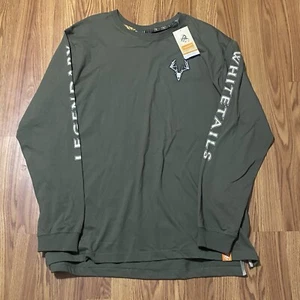 Legendary Whitetails Men's Long Sleeve T-Shirt Size 2XL Deer Gear Top Green NWT - Picture 1 of 13