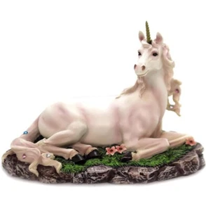 Pacific Giftware 7.5" Unicornio Estatua Estatuilla Flores Bonita Fantasía Mítica - Imagen 1 de 9
