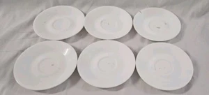 Set of 6 Corelle Corning Livingware White Winter Frost 6 1/4" Dessert Plates - Picture 1 of 4