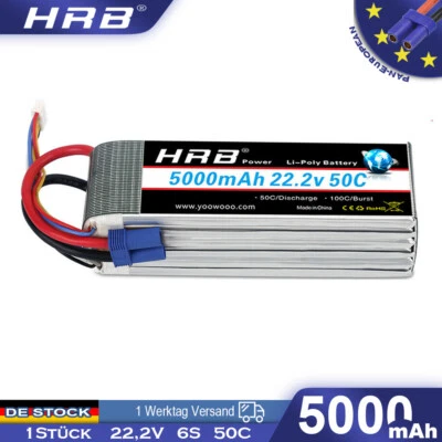 22,2V 5000mAh 6S Lipo Batterie EC5 für Talion Mojave Notorious Felony Auto LKW - Bild 1 von 4