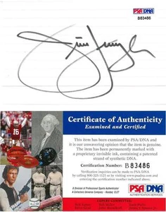 Jim Furyk Signed Authentic Autographed 3x5 Index Card PSA/DNA #B83486 - Picture 1 of 1