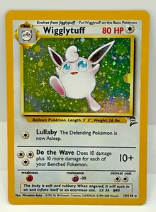 Wigglytuff 19/130 Base Set 2 Holo Swirl Rare Pokemon Card NM/Mint - Picture 1 of 9