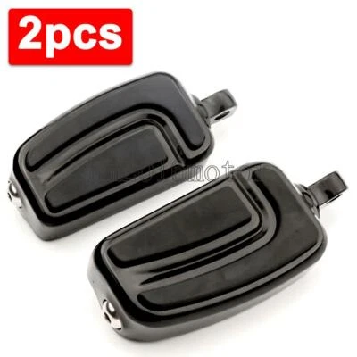 Пара черных ножных колышков крепление для Harley Davidson Softail FXST Deuce EFI FXSTDI - Изображение 1 из 4