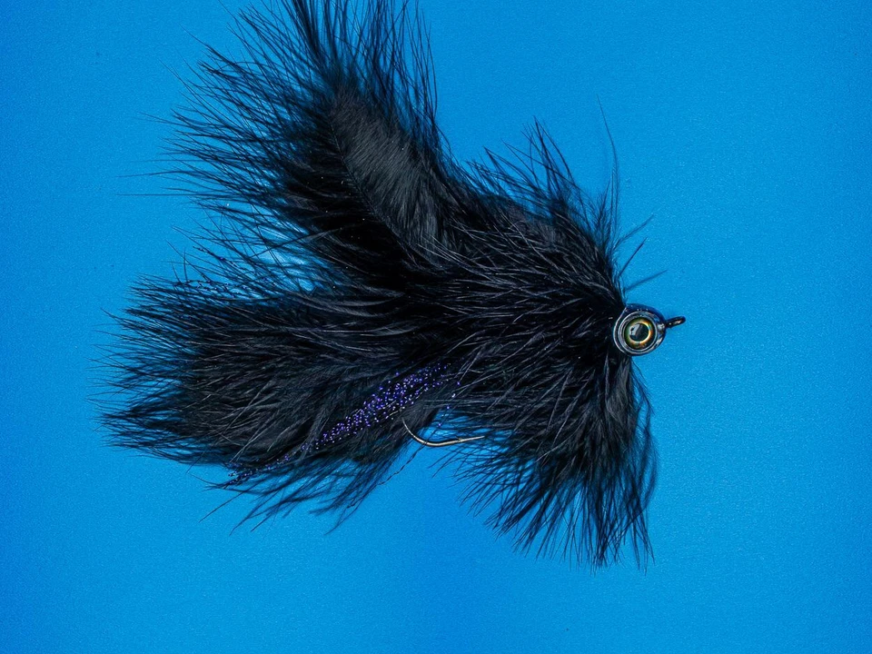 Großer Marabou Hechtstreamer schwarz - Bild 1 von 1