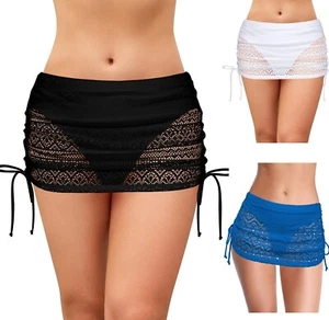 Swim Skirt Bikini Womens Swimsuit Bikini Bottoms | Shorts Crossover Dress - Picture 1 of 32